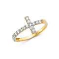 14K Yellow Gold Religious, 15 Años & Crown Ring - RG2174