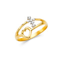 14K Yellow Gold Religious, 15 Años & Crown Ring - RG2175