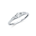 14K Yellow Gold CZ Engagement Ring - RG2180