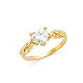 14K Yellow Gold Fancy CZ & Mother's Ring - RG2190