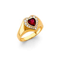 14K Yellow Gold Fancy CZ & Mother's Ring - RG2203