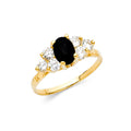14K Yellow Gold Fancy CZ & Mother's Ring - RG2206