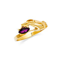 14K Yellow Gold Fancy CZ & Mother's Ring - RG2253