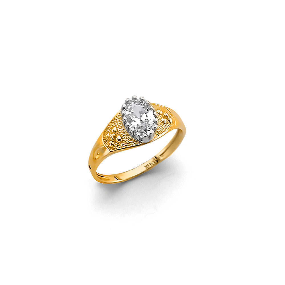 14K Yellow Gold Baby & Junior Ring - RG2274