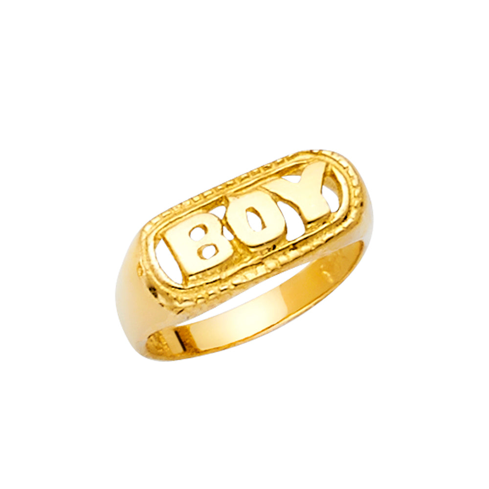 14K Yellow Gold Baby & Junior Ring - RG2294