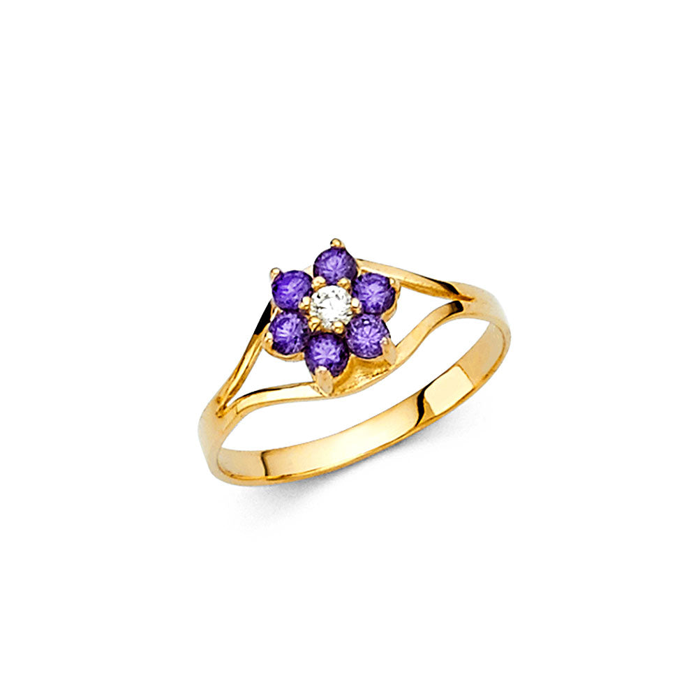 14K Yellow Gold Monthly & Zodiac Jewelry - RG2295 - Image 2