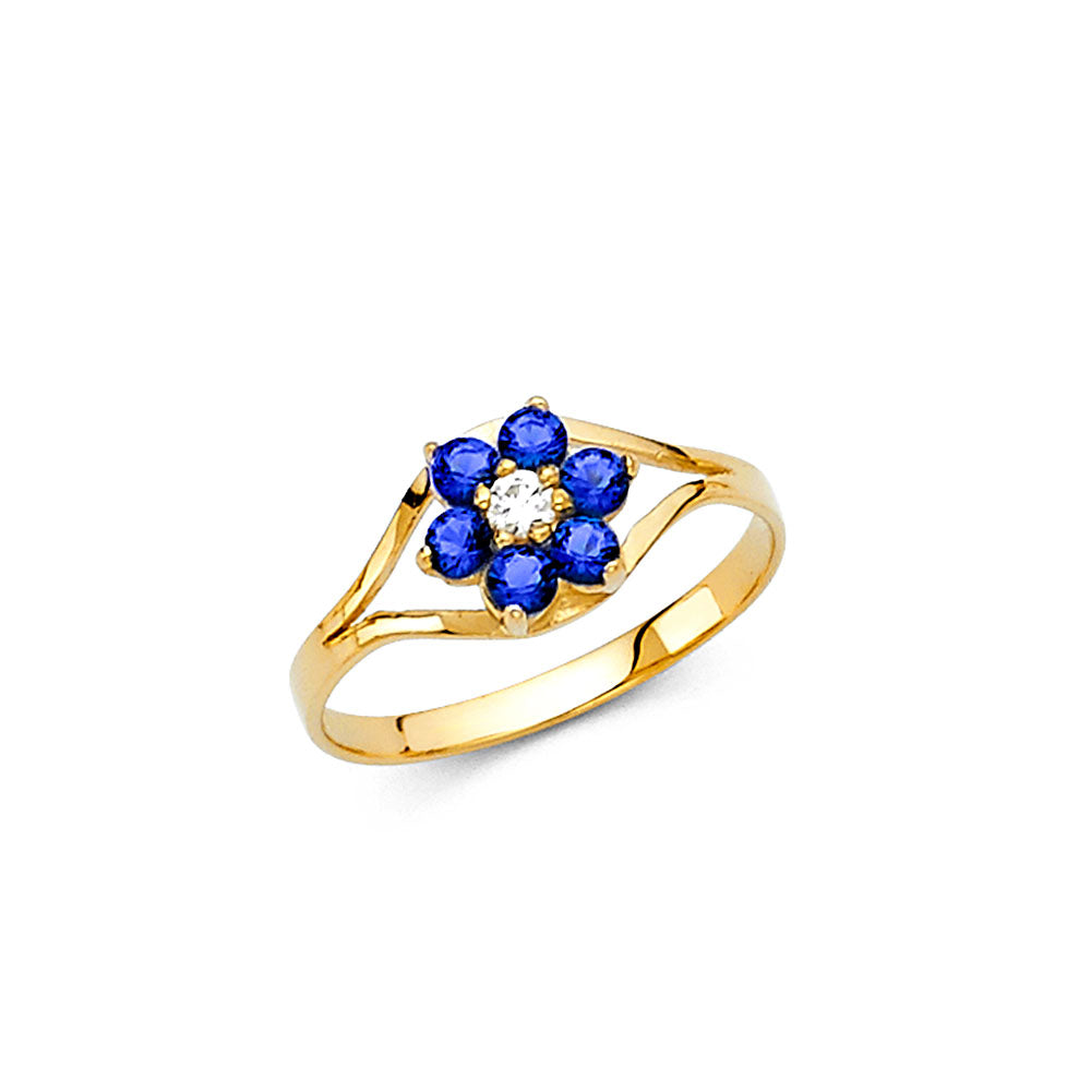 14K Yellow Gold Monthly & Zodiac Jewelry - RG2295 - Image 9