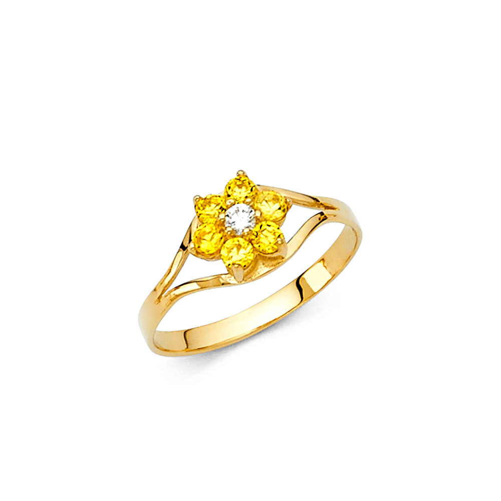 14K Yellow Gold Monthly & Zodiac Jewelry - RG2295 - Image 11