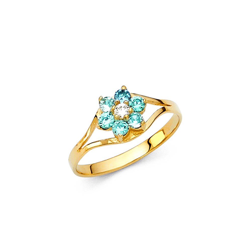 14K Yellow Gold Monthly & Zodiac Jewelry - RG2295 - Image 12