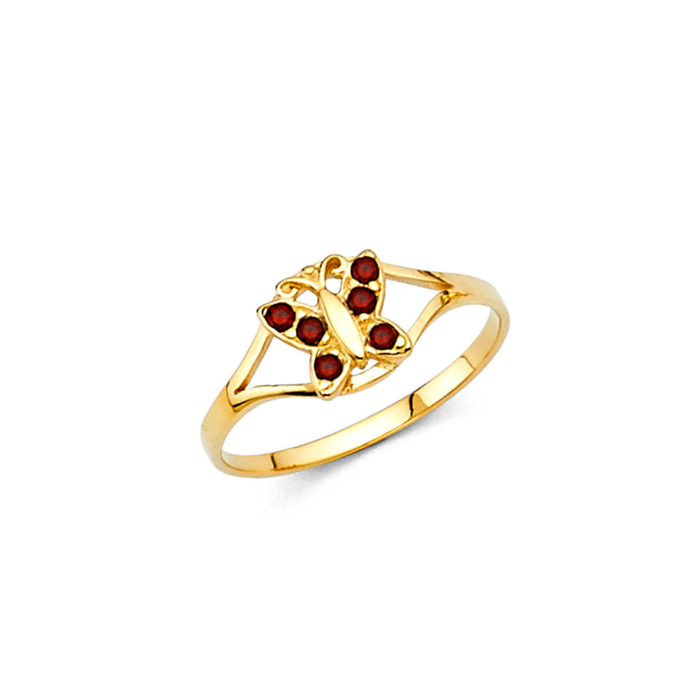 14K Yellow Gold Monthly & Zodiac Jewelry - RG2296