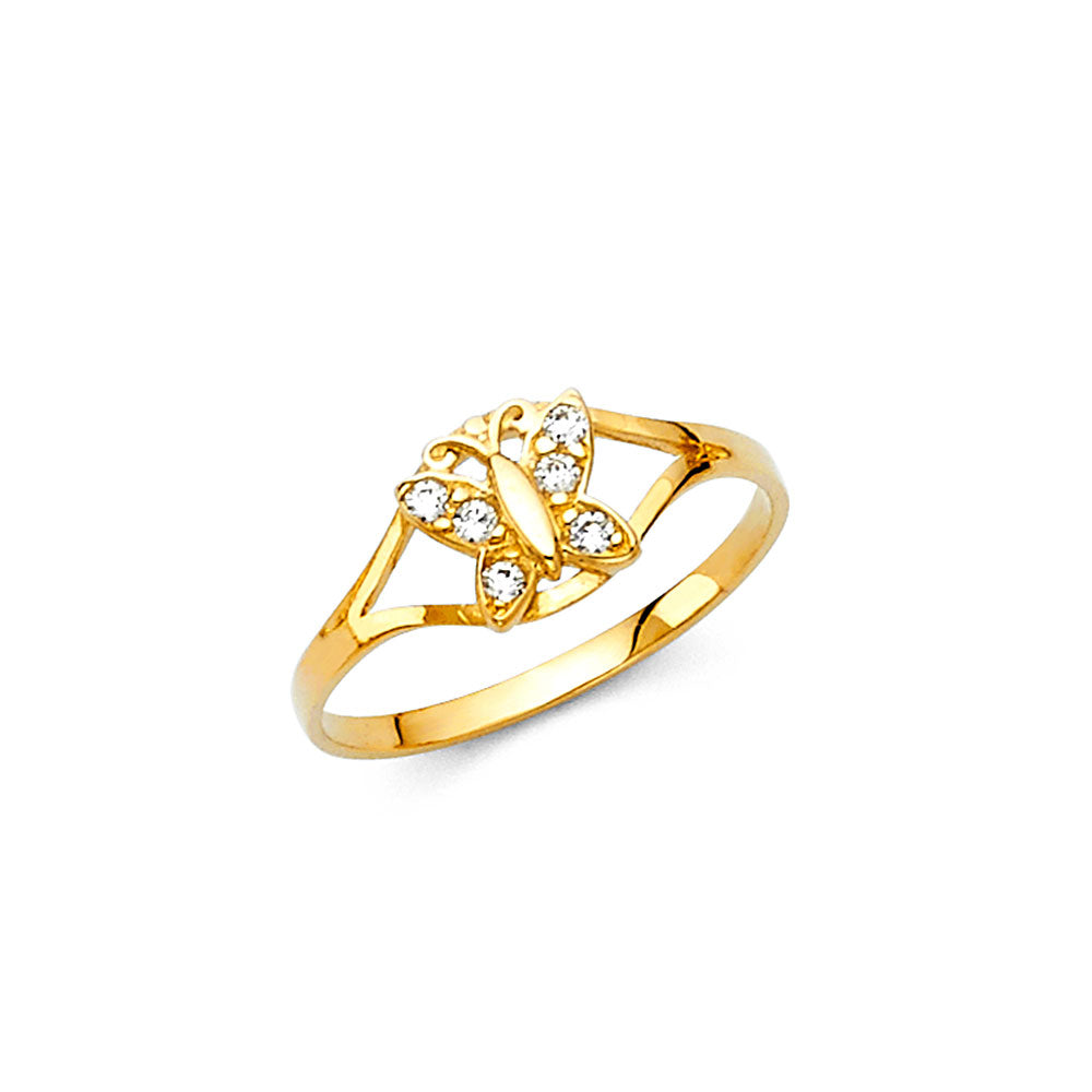 14K Yellow Gold Monthly & Zodiac Jewelry - RG2296 - Image 4