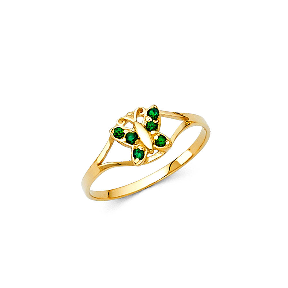 14K Yellow Gold Monthly & Zodiac Jewelry - RG2296 - Image 5