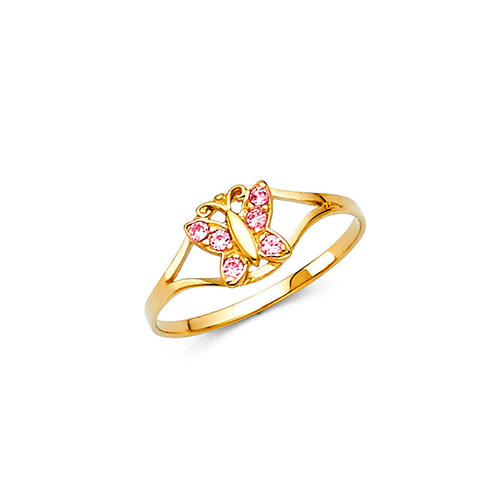 14K Yellow Gold Monthly & Zodiac Jewelry - RG2296 - Image 10