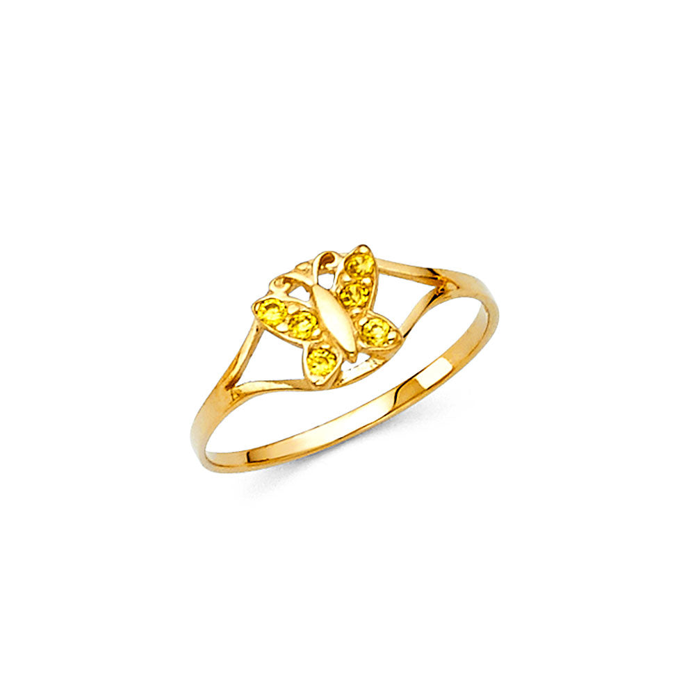 14K Yellow Gold Monthly & Zodiac Jewelry - RG2296 - Image 11