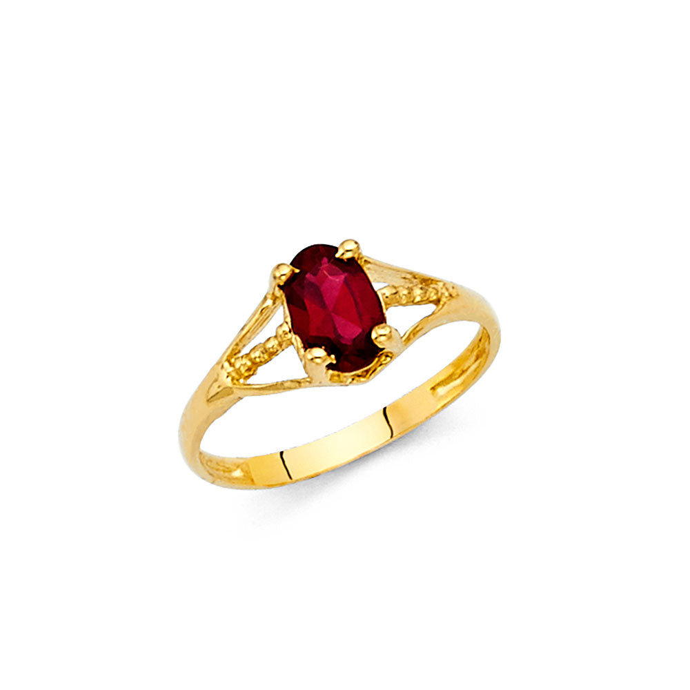 14K Yellow Gold Monthly & Zodiac Jewelry - RG2297