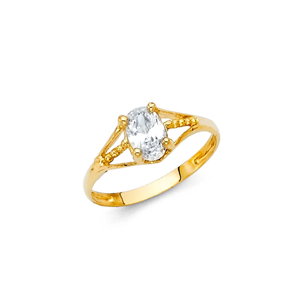 14K Yellow Gold Monthly & Zodiac Jewelry - RG2297 - Image 4