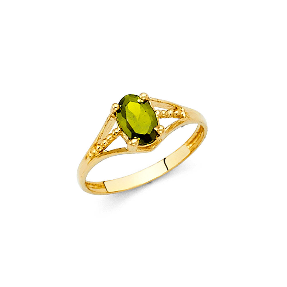 14K Yellow Gold Monthly & Zodiac Jewelry - RG2297 - Image 8