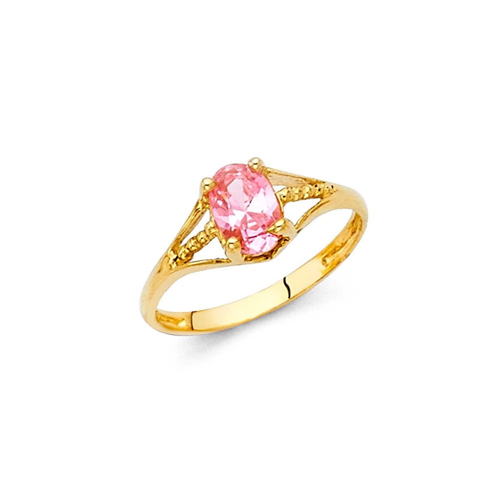 14K Yellow Gold Monthly & Zodiac Jewelry - RG2297 - Image 10