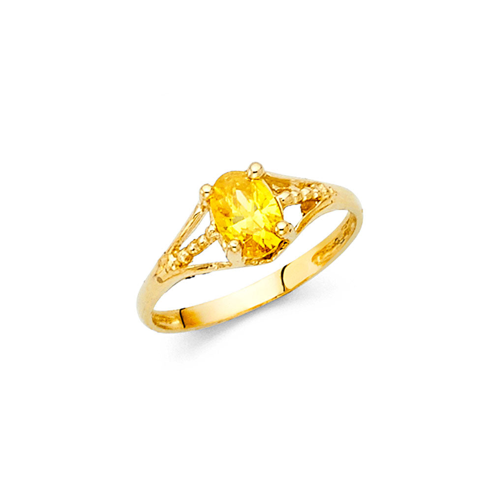 14K Yellow Gold Monthly & Zodiac Jewelry - RG2297 - Image 11