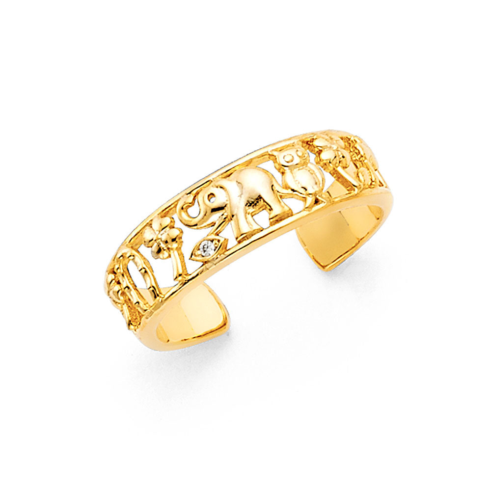 14K Yellow Gold Toe Ring - RG2308