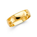 14K Yellow Gold CZ Trio Set 6mm - RG2385