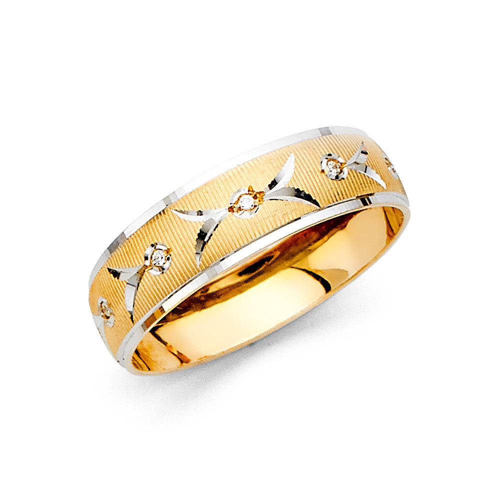 14K Yellow Gold CZ Trio Set - RG2404