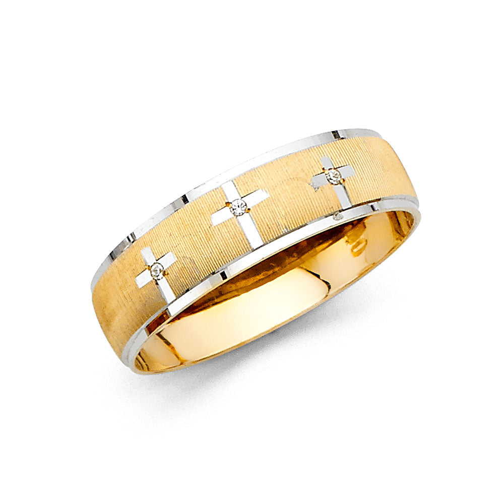 14K Yellow Gold CZ Trio Set - RG2413