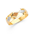 14K Yellow Gold CZ Trio Set - RG2475