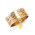 14K Yellow Gold CZ Trio Set - RG2480