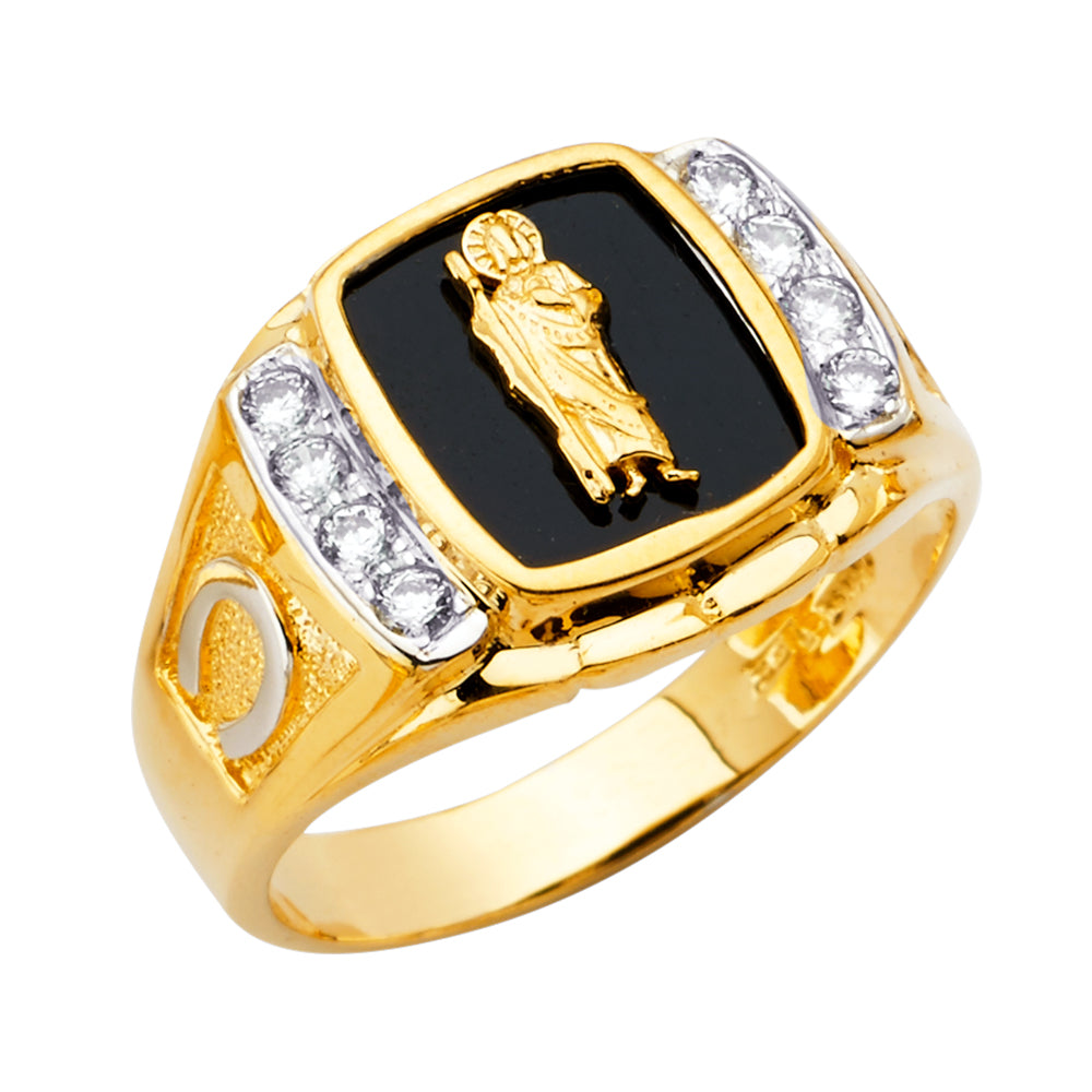 14K Yellow Gold Men's, Signet & Nugget Ring - RG2514