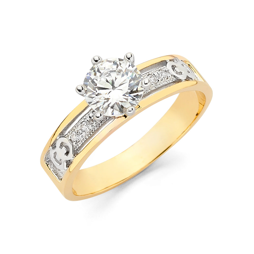14K Yellow Gold CZ Trio Set - RG2526
