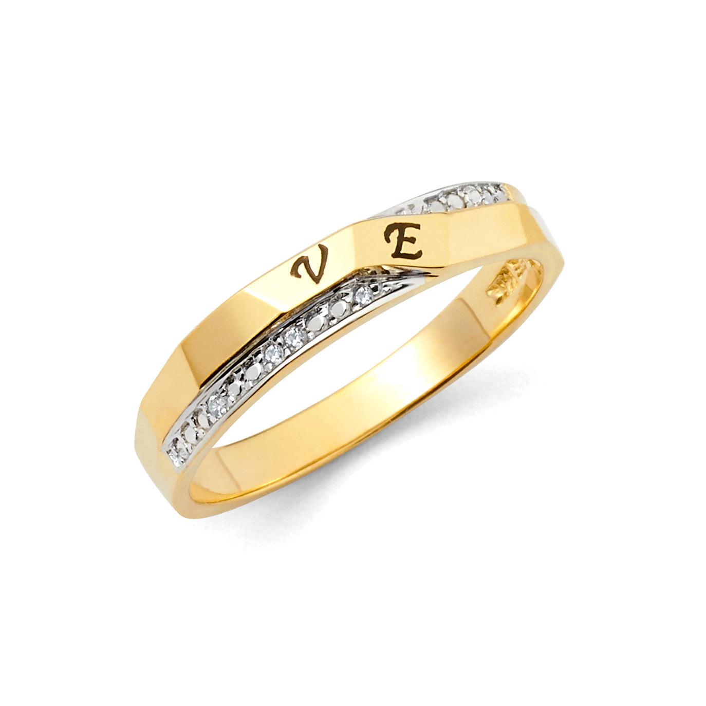 14K Yellow Gold CZ Trio Set - RG2542
