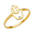14K Yellow Gold Religious, 15 Años & Crown Ring - RG2570