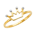 14K Yellow Gold Religious, 15 Años & Crown Ring - RG2574