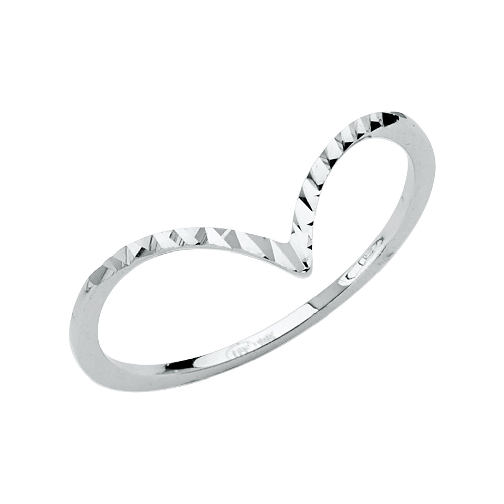 14K Yellow Gold Flower, Heart & Light Ring - RG2589