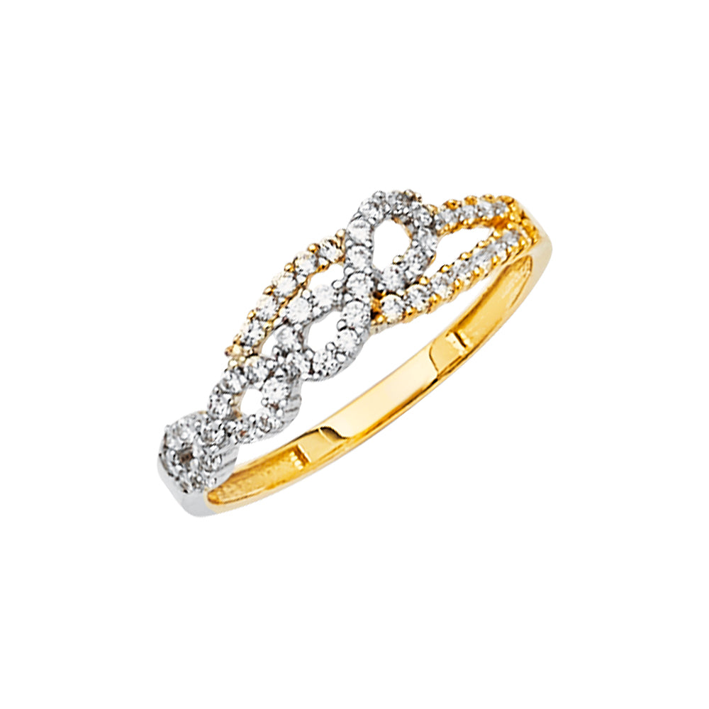 14K Yellow Gold Hollow Necklace & Bracelet - RG2593