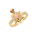 14K Yellow Gold Butterfly, Animal & Lucky Ring - RG2607