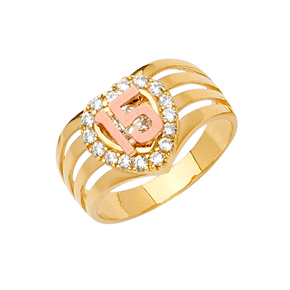 14K Yellow Gold Half Set - RG2609