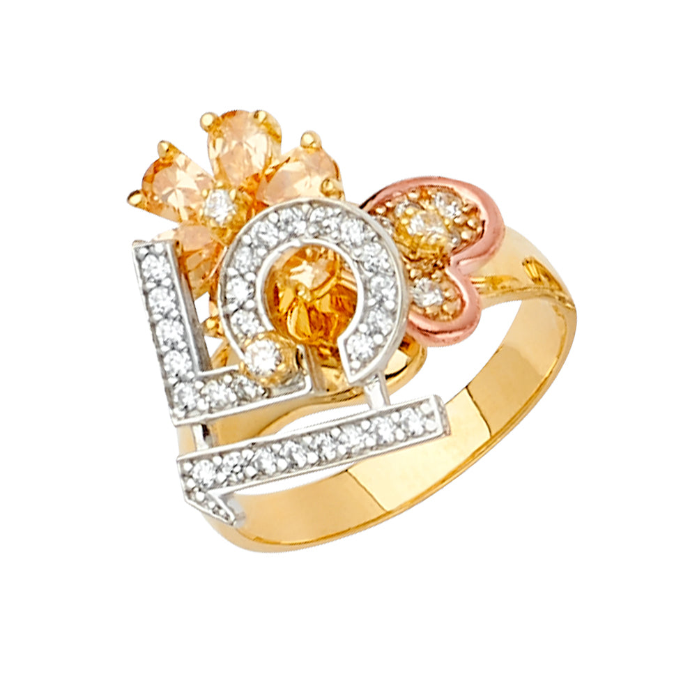 14K Yellow Gold Half Set - RG2613