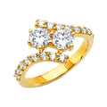 14K Yellow Gold Fancy CZ & Mother's Ring - RG2636