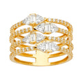 14K Yellow Gold Religious, 15 Años & Crown Ring - RG2658