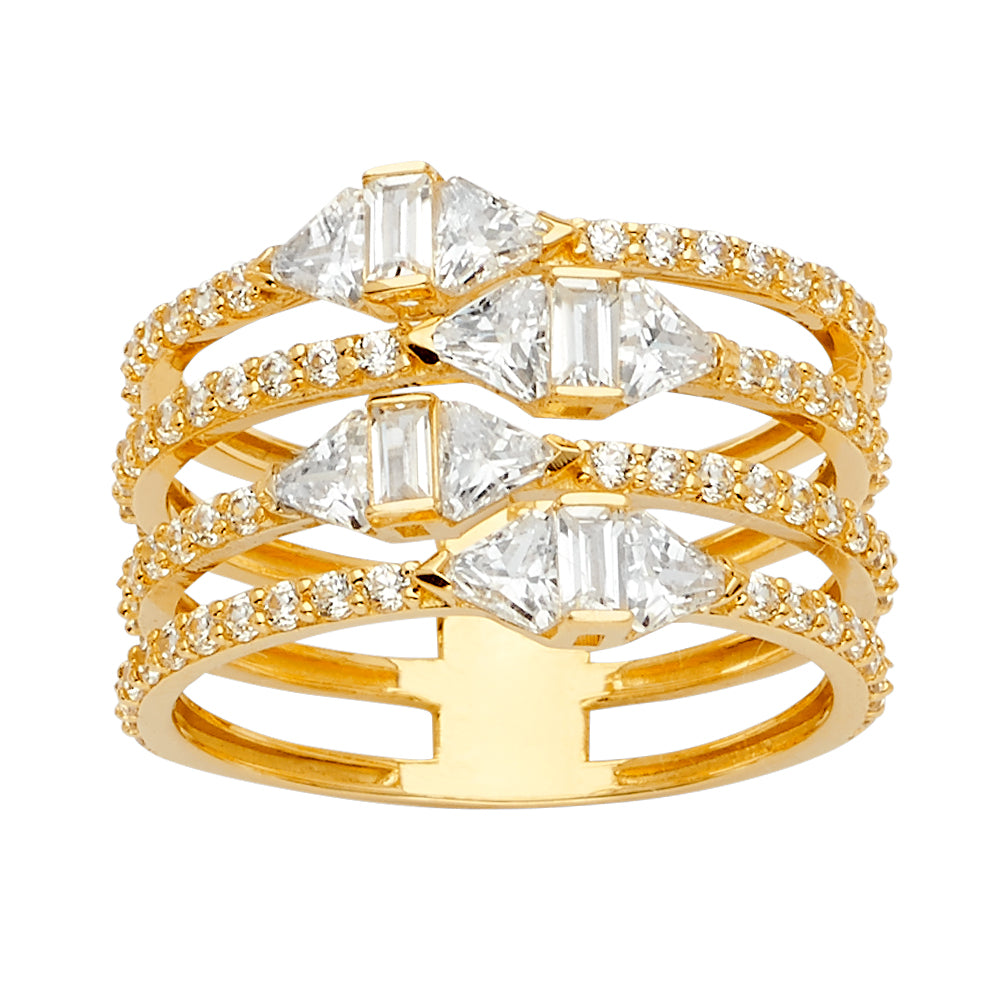 14K Yellow Gold Religious, 15 Años & Crown Ring - RG2658
