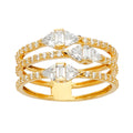 14K Yellow Gold Religious, 15 Años & Crown Ring - RG2659