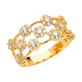 14K Yellow Gold Fancy CZ & Mother's Ring - RG2670