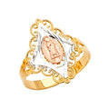 14K Yellow Gold Religious, 15 Años & Crown Ring - RG2695