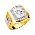 14K Yellow Gold Men's, Signet & Nugget Ring - RG2702