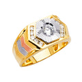 14K Yellow Gold Men's, Signet & Nugget Ring - RG2714
