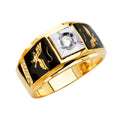 14K Yellow Gold Men's, Signet & Nugget Ring - RG2715