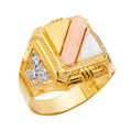 14K Yellow Gold Men's, Signet & Nugget Ring - RG2719