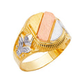 14K Yellow Gold Men's, Signet & Nugget Ring - RG2720